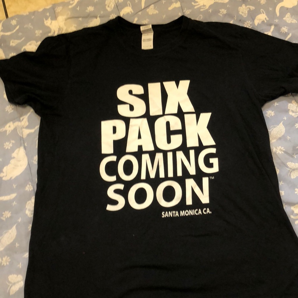 Six pack coming soon T-shirt.